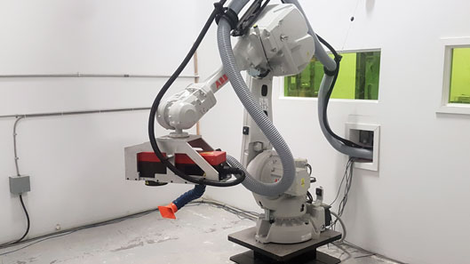 Client Tests Cleaning Machine