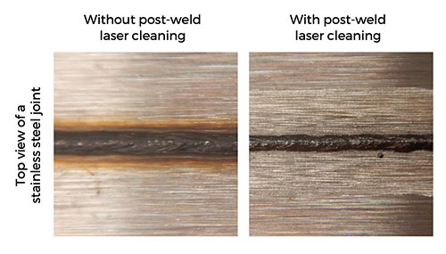 oxide pre-weld laser cleaning results