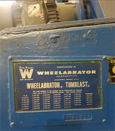 Tumblast Wheelabrator model